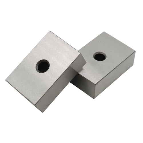 Nakkaa 1-2-3 Blocks Set Matched Pair 23 Holes .0002" Squareness Hardened Steel Setup Blocks Ultra Precision Machinist 1"x2"x3" Blocks for Machinist Nakkaa