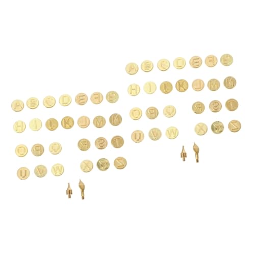NOLITOY 2 Sets Copper Letter Wood Burning Tip Kit for DIY Personalisation NOLITOY