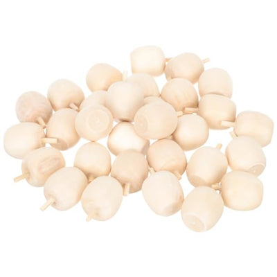 Crafts Apples Decoration 30Pcs Unfinished Wooden Crafts DIY Unpainted Fruit Shape Art Crafts for Color Painting Wooden Mini Wooden Peg Dolls