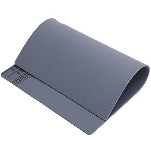 zjchao 9.8 x 13.8 Inch Electronics Repair Work Mat, Non-Slip Rubber Watch Repair Table Pad Watchmaker Maintenance Accessory for Watch Phone Laptop zjchao