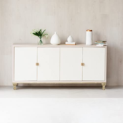 INKNOTE Solid Unfinished Wood Furniture Legs European Style Solid Wood Carving Furniture Replacement Feet for Sofa Cabinet Wardrobe Table Loveseat INKNOTE