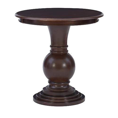 Powell 809-350 Espresso Round Accent Table 26"L x 26"W x 26"H Powell