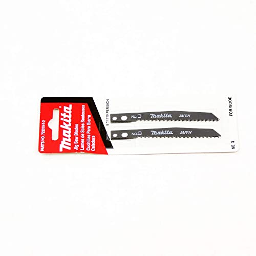 Makita 723010-7-2 No 3 Jig Saw Blade, 2-Pack , Black Makita