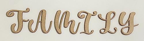 Unfinished Wooden Letter 8 Inch A Kids Learning Letters, Craft, Wood Letter Alphabet Nursery Decor, Casking Cream MDF Wall Hanging Door Hanger NEXTCraft