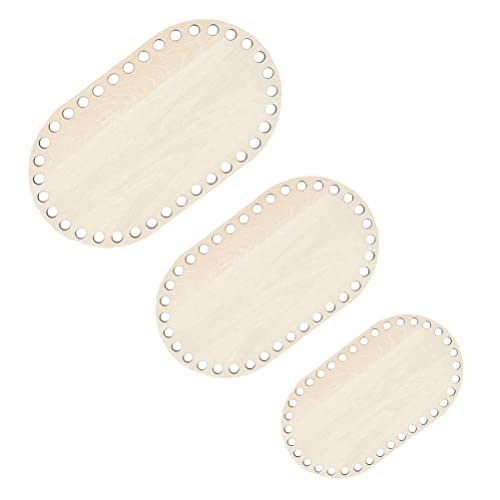 Wooden Bag Base 4pcs Bamboo Strips Wooden Crochet Bag Bottom Wooden Basket Bottom Hollow Crochet Basket Base DIY Crocheting Wood Base Reed Geek EXCEART