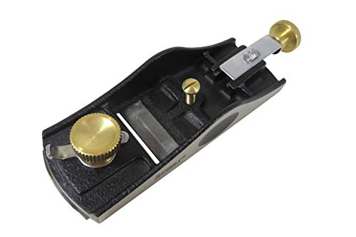 Taytools 468273 Low Angle Block Plane with 12 Degree Bed, Ductile Cast Iron Body, Stainless Knuckle Cap, Blade Hardness 55-60 HRC Taytools