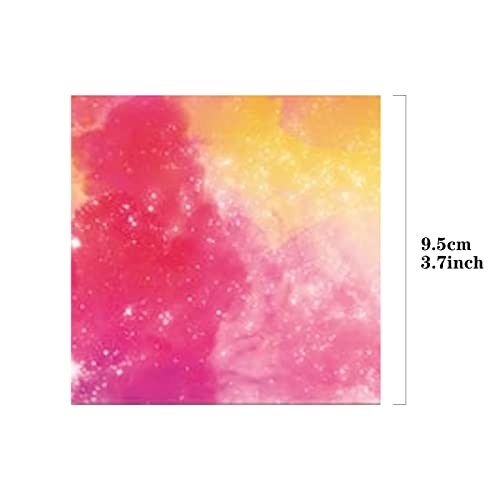 Origami Paper Kit for Kids Adults, 200 Sheets Starry Double-Sided Square Origami Paper for DIY Decoration, Craft Paper, Scrapbook Decor, Folding Teniinet