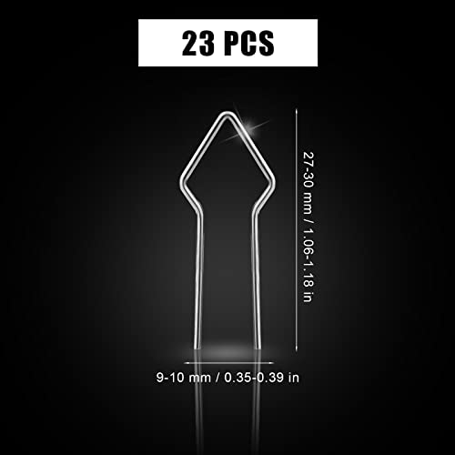 SAVITA 23pcs Wood Burning Nibs, Pyrography Wire Tips Replacement for Pyrography Machine Wood Burning Pen Tips for Pyrography on Gourds Wood Paper SAVITA