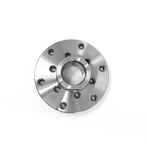 RGWOOD M5107 4" Steel Wood Lathe Face Plate (12 hole) 1-1/4" x 8tpi Threaded, with 2 locking set screws RGWOOD