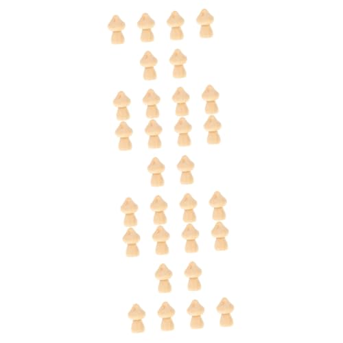 COHEALI 30 Pcs DIY Wooden Ornaments Peg Doll Family Wooden People Unpainted Wooden Figurines Peg Doll Wood Bodies Unfinished Wooden Pegs Nativity COHEALI