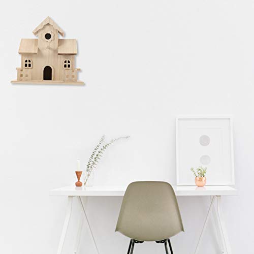 Balacoo Wooden Bird House Bird Nest Unfinished Unpainted Wood Birdhouse Hanging Sleeping Nest Indoor Outdoor Bird House Garden Bird Bed for Squirrel balacoo