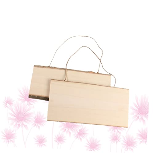 MAGICLULU 2 Pcs Unfinished Wood Sign Hanging Message Board Sign for Front Door Wood Wall Front Door Sign Wall Hanging Board Arts and Crafts for Kids MAGICLULU