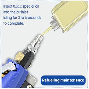 6 Inch Air Random Orbital Sander, Pneumatic Palm Sander tool with 10 Pcs Sandpapers, Air Sanders For Auto Body Work By Bowd BOWD