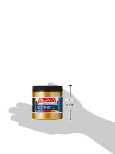Opaque Fabric Screen Printing Ink Colour: Gold, Size: 8 oz Speedball