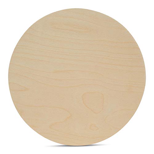 Wood Plywood Circles 22 inch, 1/4 Inch Thick, Round Wood Cutouts, Pack of 1 Baltic Birch Unfinished Wood Plywood Circles for Crafts, by Woodpeckers Woodpeckers