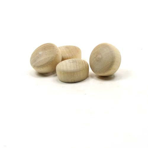 Mylittlewoodshop - Pkg of 50 - Roundhead Plug Button - 3/4 inches in Diameter Unfinished Wood(WW-BR0750-50) Unique Wood Shapes