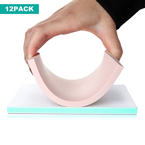 DAJAVE 13 Pack Rubber Stamp Making Kit, 4x6 Inch Rubber Carving Blocks, Linoleum Block for Printmaking, Printing DIY Crafts(Pink, Green, Craft Knife DAJAVE