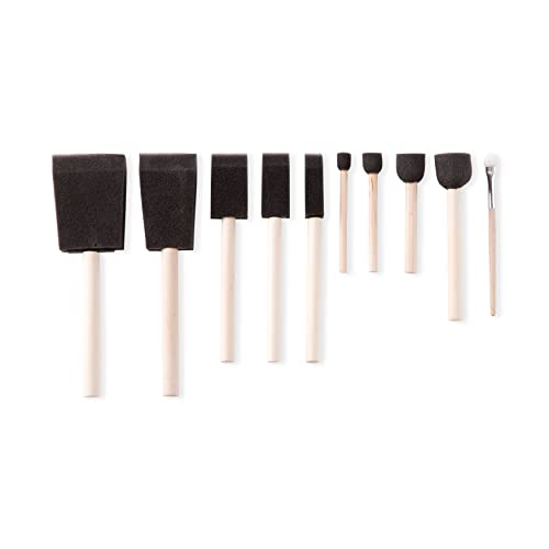 Brown Taklon Variety 15 Piece Brush Set by Craft Smart®