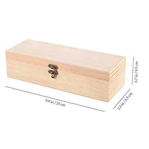 iplusmile Wooden Tea Bag Storage Box with Lid, 4 Compartments Tea Chest Organizer Box, Multipurpose Spice Packets Container for Living Rooms, iplusmile