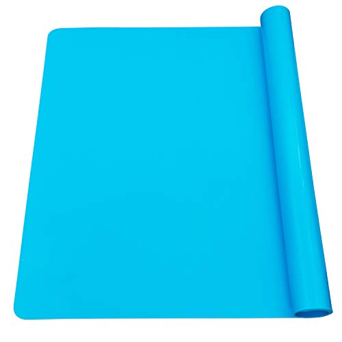 Extra Large 24 x 16 Silicone Craft Mat with Cup,Palette Squares&Cleaning Silicone Painting Mat for Crafts, Liquid, Resin Jewelry Casting Molds