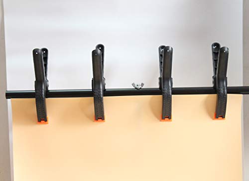 Tueascallk 9" Heavy Duty Nylon Spring Clamps, Woodworking Clamp, for Home Improvement and Photography Projects, The Maximum Opening of the Jaw is Tueascallk