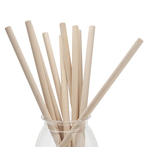 Wooden Dowel Dods Wood Dowels, 10PCS 1/2 x 12" Round Wooden Sticks for Craft, Macrame Dowel, Unfinished Hardwood Sticks for Arts and DIYers, Coowayze