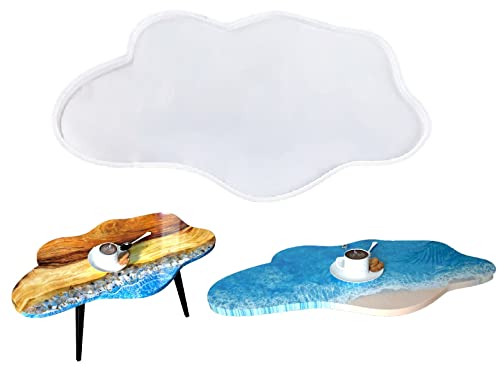 Large Resin Table Mold 24 inch Epoxy River Table Mold, Silicone Resin Tray Molds for River Table, Charcuterie Boards, Coffee Table, Desk Board, ModWgGuo