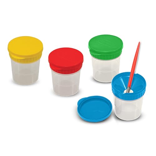 Melissa & Doug Easel Accessory Set - Paint, Cups, Brushes, Chalk, Paper, Dry-Erase Marker - FSC-Certified Materials Medium 19.3 x 11.1 x 5.0 Melissa & Doug