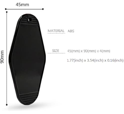 Nwsrayu 10pcs Blank Hotel Keychains Bulk Vintage Motel Keychain Vinyl HTV printing Keychains DIY Keychain tags (Mix 10) Nwsrayu