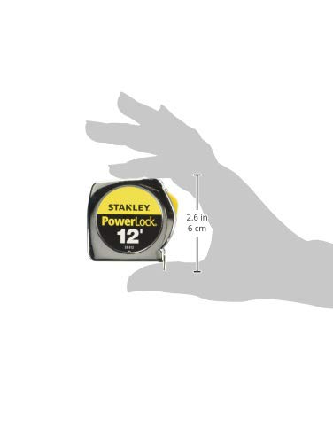 STANLEY PowerLock Tape Measure, 12-Foot (33-312) STANLEY