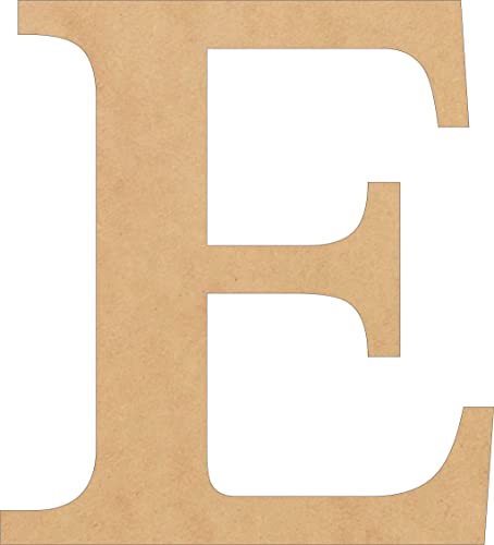 8 Inch Wooden Letter Times Craft E Blank, Unfinished Wood Alphabet ABC Letters for Kids, Wall Hanging Home Decor Decoration NEXTCraft