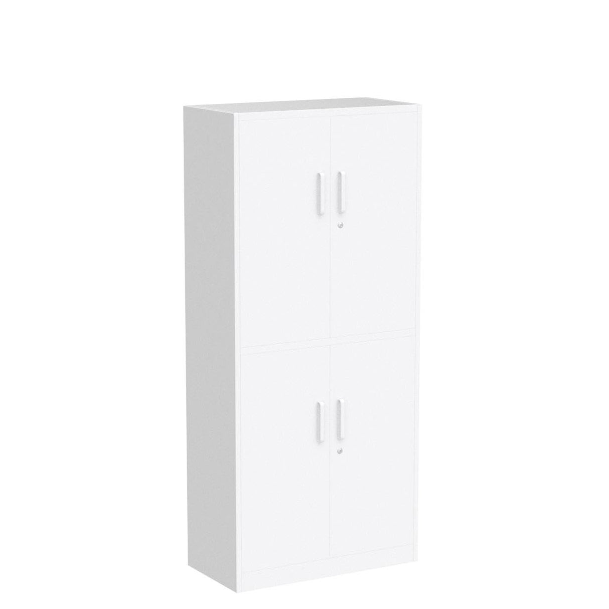 Letaya Metal Storage Cabinet with Lock Door, Adjustable Shelf Steel Cabinets for Office, Home,Pantry,Kitchen,Garage Utility Cabinet (4 Door-White) Letaya