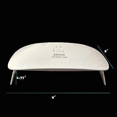 Extra Large UV Resin Light Curing for Epoxy Crafts 21 LED UV Light for Resin,Glue,3D Printer UV Resin Lamp with Timer 365nm+405nm (UV Resin Light) I0DO