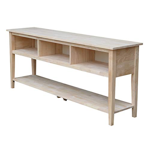International Concepts Unfinished Entertainment/TV Stand, 72-Inch, Unfinished IC International Concepts