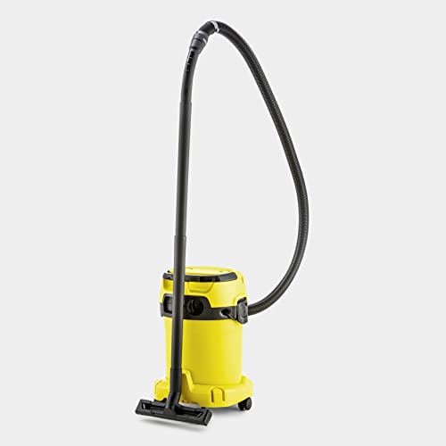 Kärcher - WD 3 Multi-Purpose Wet-Dry Shop Vacuum Cleaner - 4.5 Gallon - With Attachments – Blower Feature, Compact Space-Saving Design - 1000W,Yellow Karcher