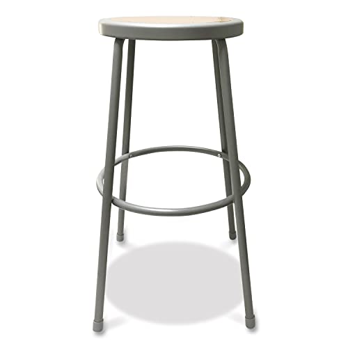 Alera ALEIS6630G 30 in. Seat Height Backless Industrial Metal Shop Stool - Brown Alera