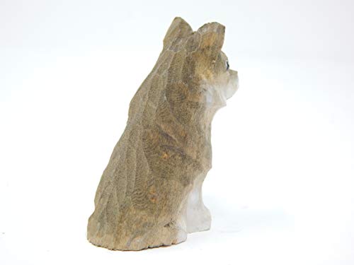 Wolf Hanging Ornament Wood Figure Handmade Carved Decoration Selsela