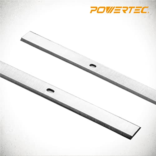 POWERTEC 12-1/2 Inch Planer Blades for Delta TP305, WEN 6550, Craftsman 21758, CMEW320, Grizzly G0663, Porter Cable PC305TP, POWERTEC PL1252 Planer POWERTEC