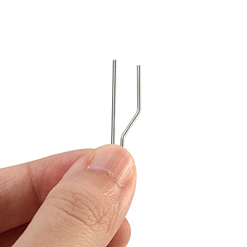 QOONESTL 23pcs Pyrography Wire Tips,Tips for Pyrography Machine, Replacement Wood Burning Tips,Portable Wood Burning Pyrographic Tip Kit QOONESTL