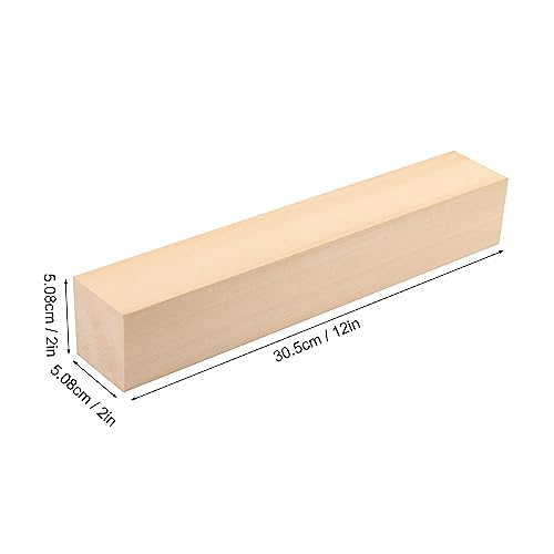 8 Pack Basswood Carving Blocks, 12x2x2 Inches Basswood Blocks for Beginner to Advanced Carvers, Ideal for DIY Projects and Gifts, Soft and Smooth, GNIEMCKIN