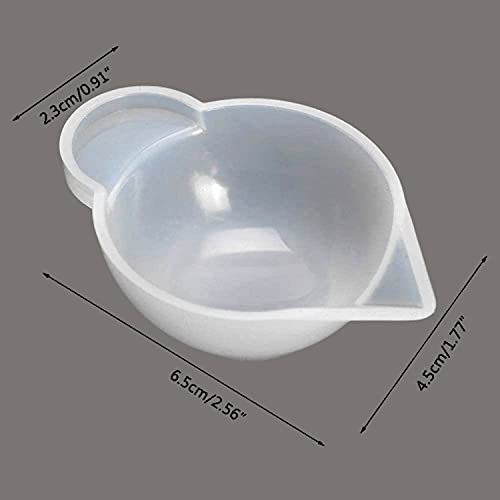 HUAYU 15 Pcs Silicone Mold Cup Dispenser, Mini Measuring Cup Resin Molds, Color Modulation Tools for DIY Epoxy Resin Craft UiiWout WAFS