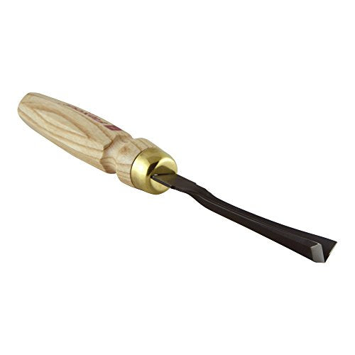 Flexcut Mallet V-Tool, Straight Gouge Chisel, 60 Degrees, 1/2 Inch (MC460) FLEXCUT