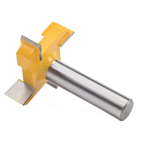 Exqutoo CNC Spoilboard Surfacing Router Bit 1/2 Inch Shank Durable Carbide Tipped Slab Flattening Router Bit Carbide Planer Router Bits Wood Milling Exqutoo