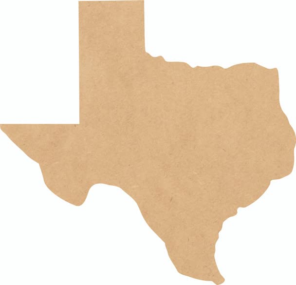 Texas Wood State 22" Shape, Unfinished MDF Craft State Cutout, DIY 1/4" NEXTCraft