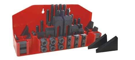 58Pc T-Slot Clamping Kit Mill Machinist Set Table Slots: 1/2" LLDSIMEX