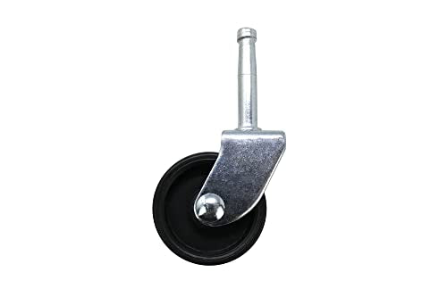 Shepherd Hardware 9557 1-1/4-Inch Plastic Stem Casters, 4-Pack , Black Shepherd Hardware