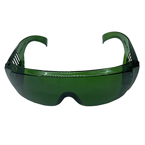 Laser Safety Glasses Eye Protection YAG UV IPL Light Typical 1064nm Laser Protection Glasses Goggles OD 4+ Green Color for Laser Engraving Cutting SUQUUB