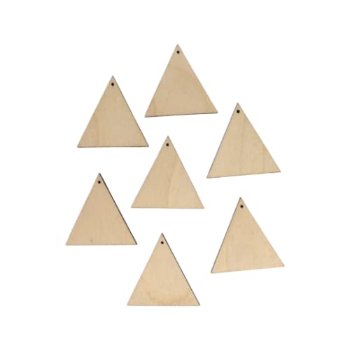 ALL SIZES BULK (12pc to 100pc) Unfinished Wood Laser Cutout Triangle Dangle Earring Jewelry Blanks Shape Crafts Made in Texas Texan Wood Crafts