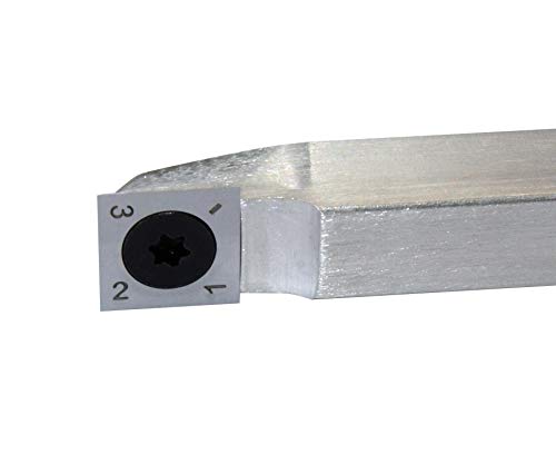 Carbide Tipped Woodturning Tool S14 Carbide Wood Lathe Tool Rougher Made of Stainless Steel with 14 mm Square Carbide Cutter and T20 star tip Dirtech