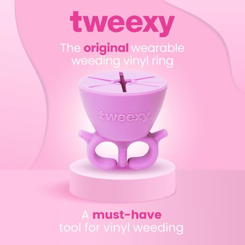 tweexy Craft Vinyl Weeding Scrap Collector Ring | Weeding Tools for Vinyl Heat Transfer, HTV Crafting & Adhesive Paper Sheets Holder | Portable Heat tweexy